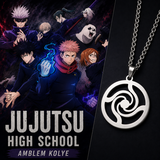 Jujutsu Lisesi Amblem Çelik Kolye
