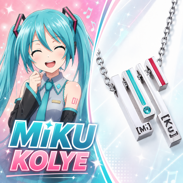 Hatsune Miku Çelik Kolye