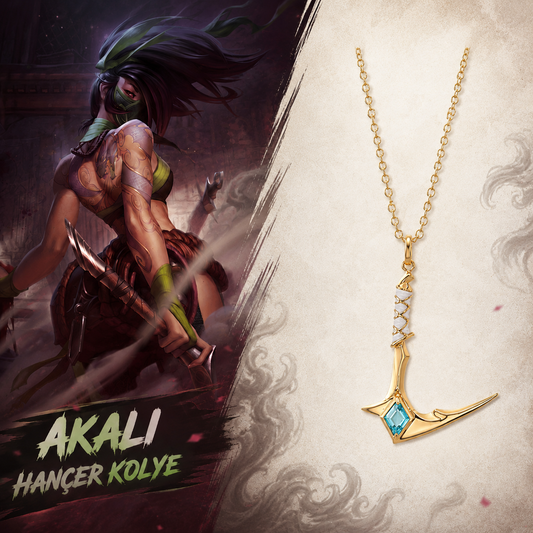 League Of Legends Akali Hançer Çelik Kolye