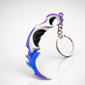 Valorant Metal Mini Figür Yağmacı Karambit Mavi