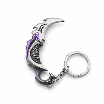 Valorant Metal Mini Figür Yağmacı Karambit Mor