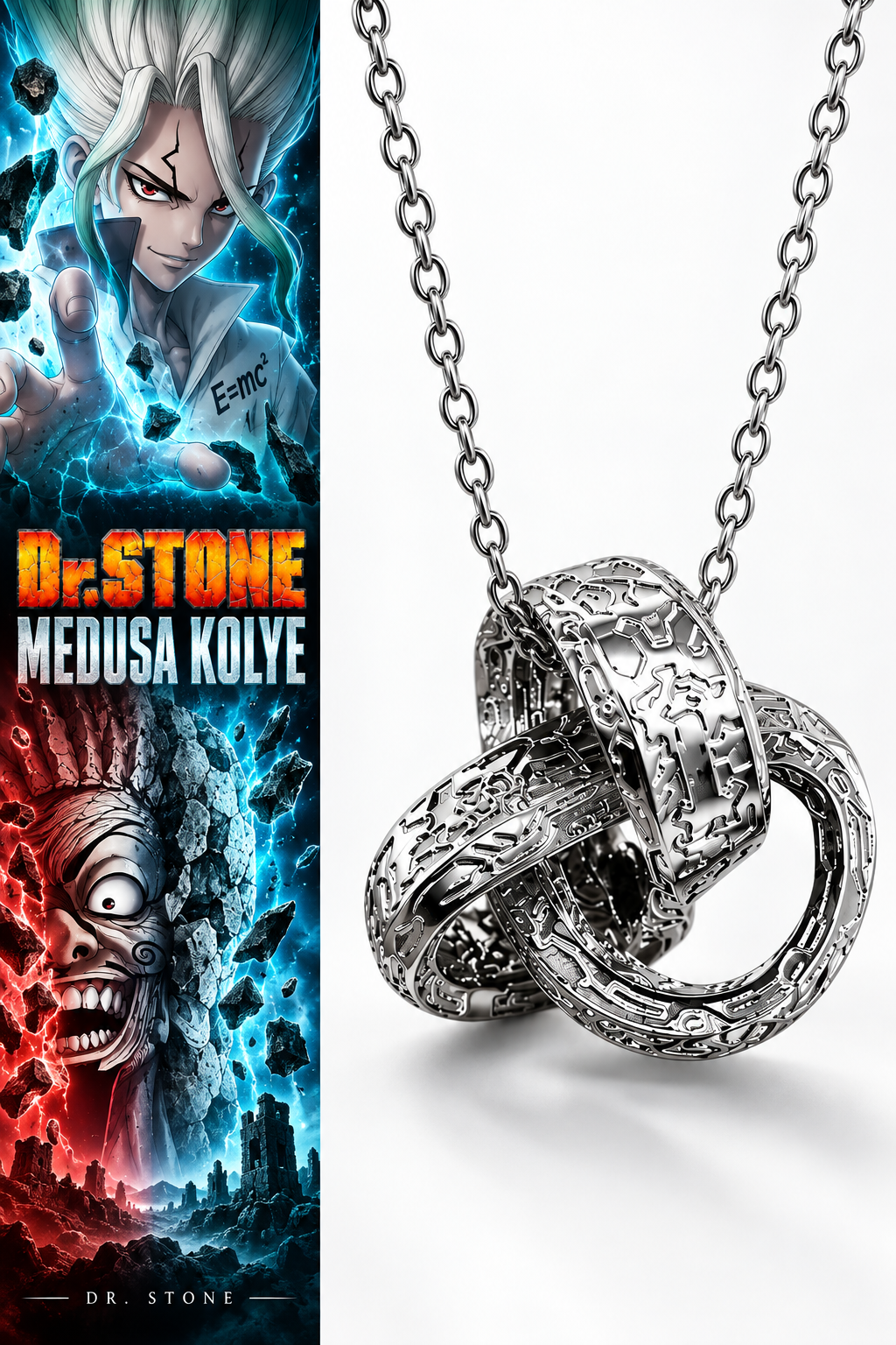 Dr.Stone Medusa Çelik Kolye