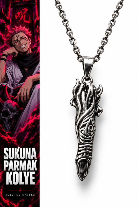 Jujutsu Kaisen Sukuna Parmak Çelik Kolye