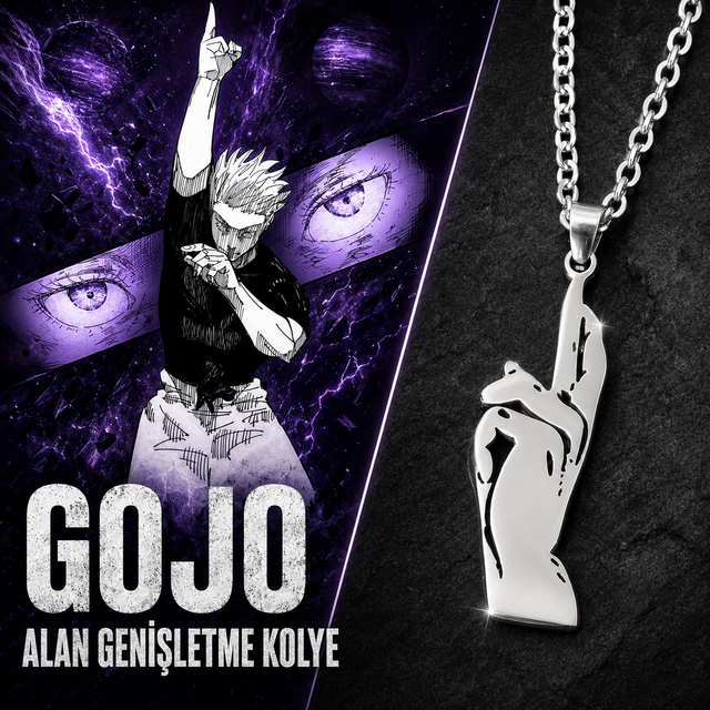 Jujutsu Kaisen Gojo Alan Genişletme Çelik Kolye