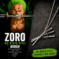 One Piece Zoro Katana Çelik Kolye